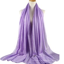 2017 luxus design plain leinen silk arabic hijab frauen dubai schal